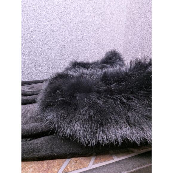 Genuine Rabbit Fur Men\'s Black Slippers 13 Soft Sole Lounge Casual Cottagecore main image 5